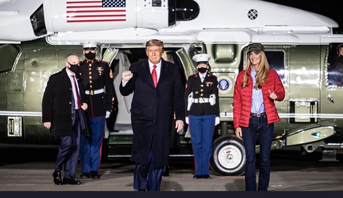 Kelly Loeffler with President Trump